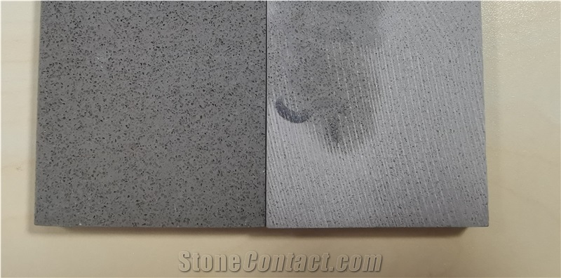 Pure Gray Color Quartz Stone Slab