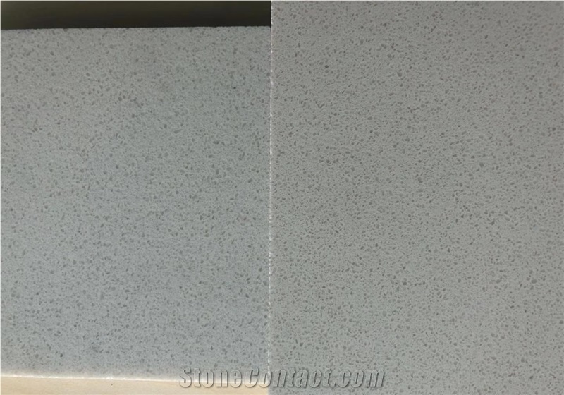 Pure Gray Color Quartz Stone Slab