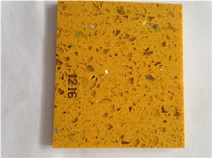 Single Colour (Gold) Quartz Stone