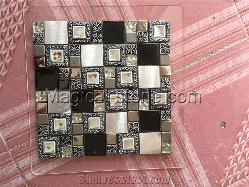Composited Marble Mosaic,Glass Mosaic,Metal Mosaic