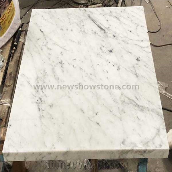 Carrara White Marble Square Table Top