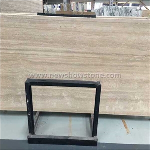 Silver Grey Travertine Polished Slab