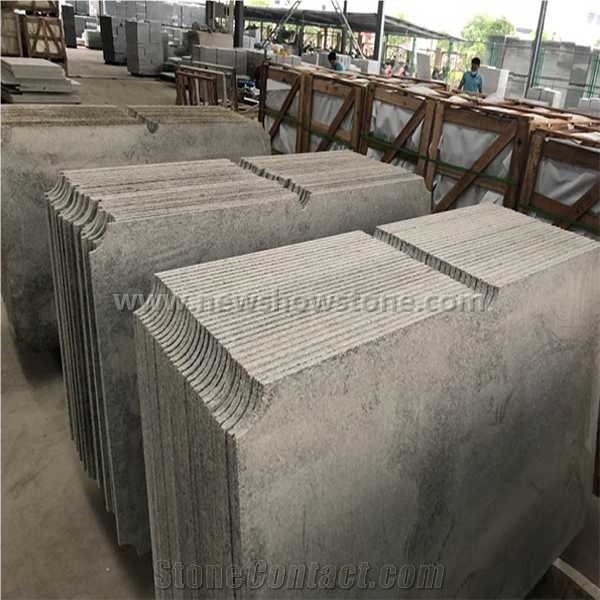 White Grey Granite Slab for Billiard Table Top