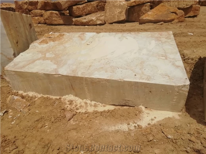 White Marble Stone Block
