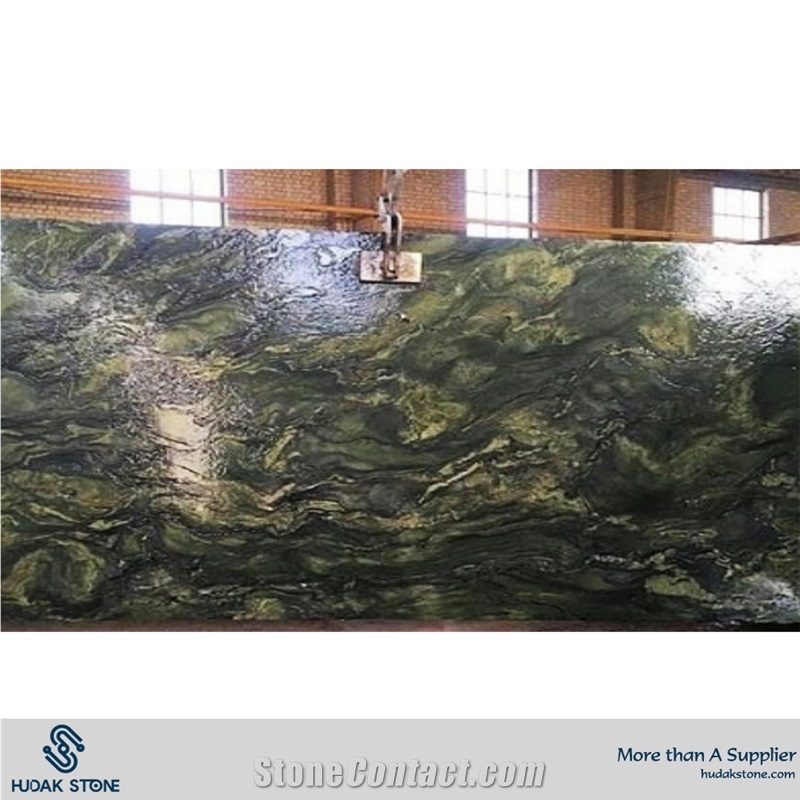 Verde Fantastico Green Granite, Birjand Green Granite Slabs & Tiles