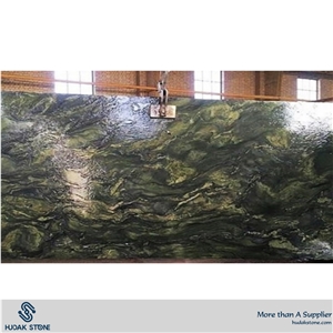 Verde Fantastico Green Granite, Birjand Green Granite Slabs & Tiles