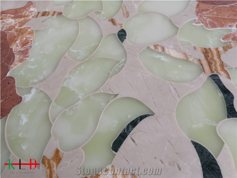 Multicolor Marble Waterjet Medallions Wall Tiles