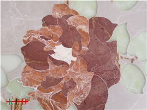 Multicolor Marble Waterjet Medallions Wall Tiles