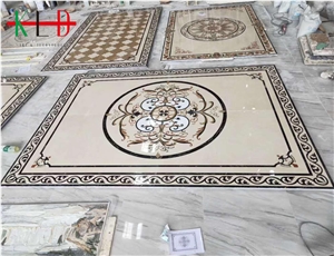 Polished Marble Waterjet Medallions,Stone Tiles