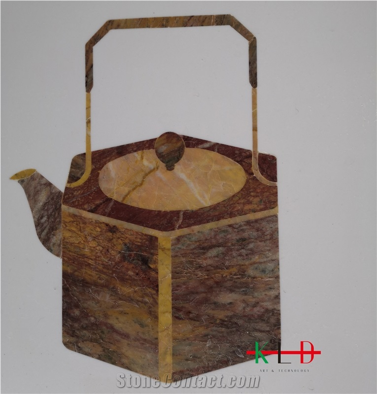 Teapot Art Work Water Jet Medallions Wholesale