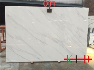 Volakas White Artificial Stone Slabs for Sales