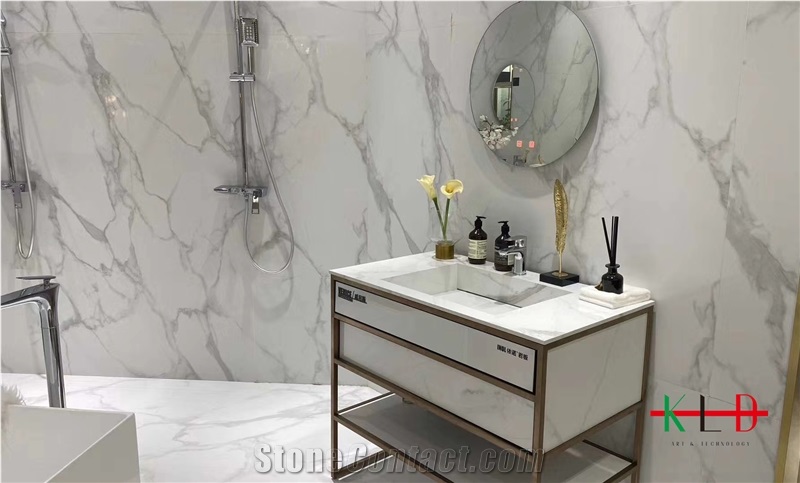 White Sintered Stone Bathroom Vanity Tops,Sinks