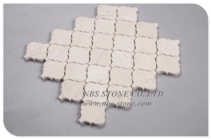 Cream Marfil Natural Marble Kitchen Stone Mosaic