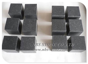 G684 Black Granite Cube Stone Paving Stone Cobble