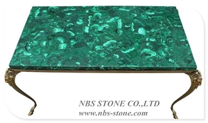 Green Malachite Agate Slabs Semipreciious Stone