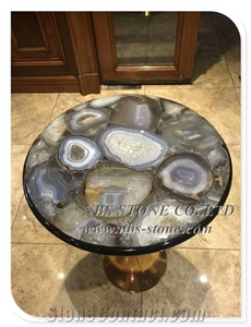 Grey Semiprecious Stone for Countertop Large Agate