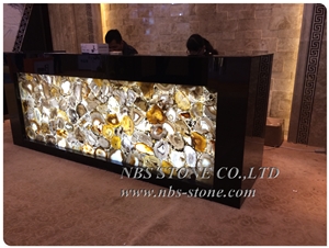 Grey Semiprecious Stone for Countertop Large Agate