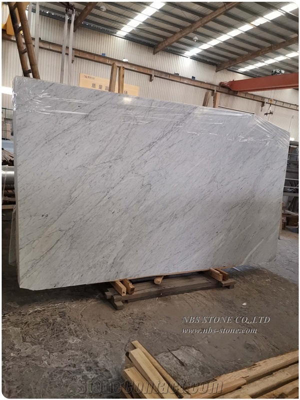 Italy White Carrara Marble Slab Construction Slab