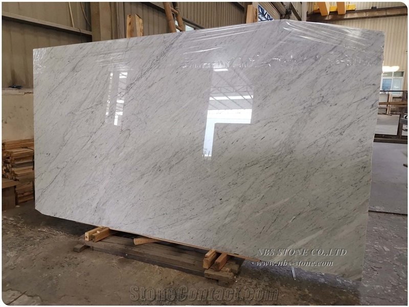 Italy White Carrara Marble Slab Construction Slab