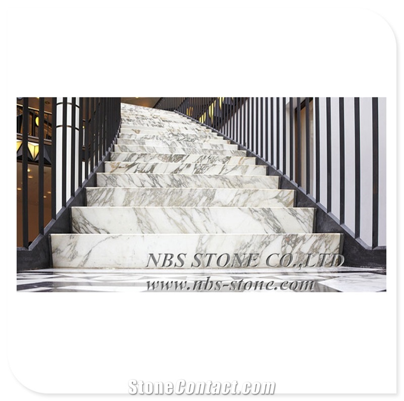 Marble Stair Tread Riser Interior Step Tread