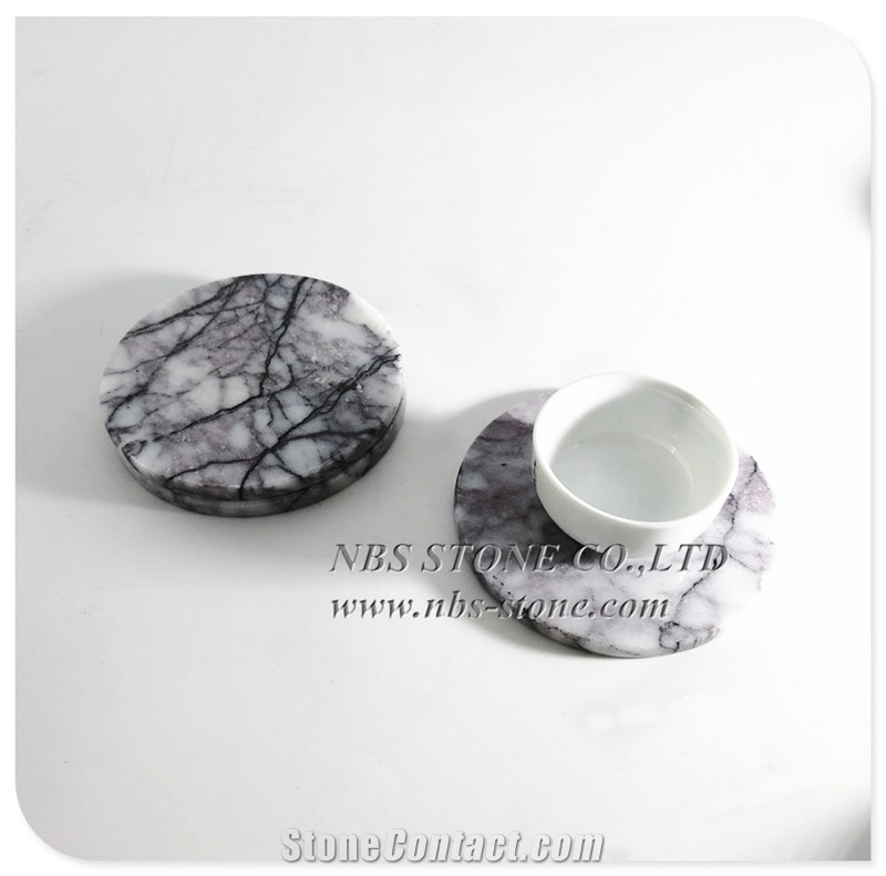 Marble Tableware Tea Coffee Cup Coaster Dish Plat