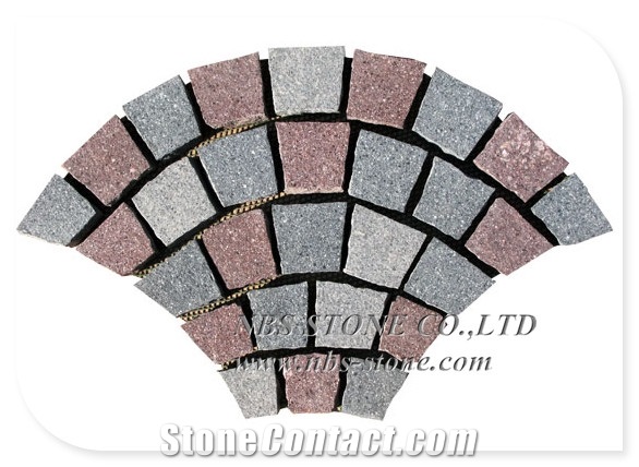Paving Stones Granite Cubes Fan Paver Walkway