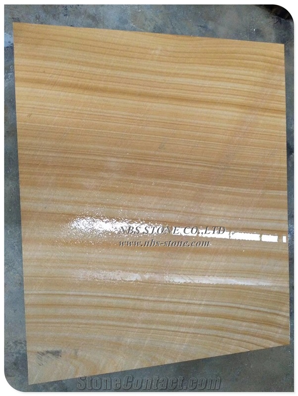 Quarry-Owner Supply Wooden Yellow Sandstone Slab