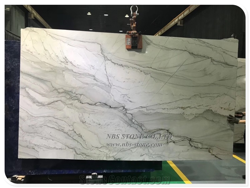 Statuario White Marble for Counter Top New Slab