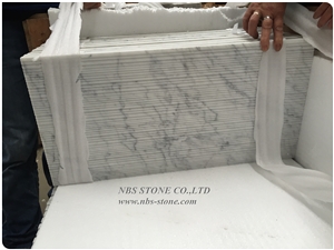 White Carrara Marble Slab Walling Flooring Tiles