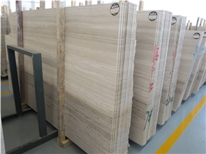 Wooden White Marble/ White Wood Marble Slab