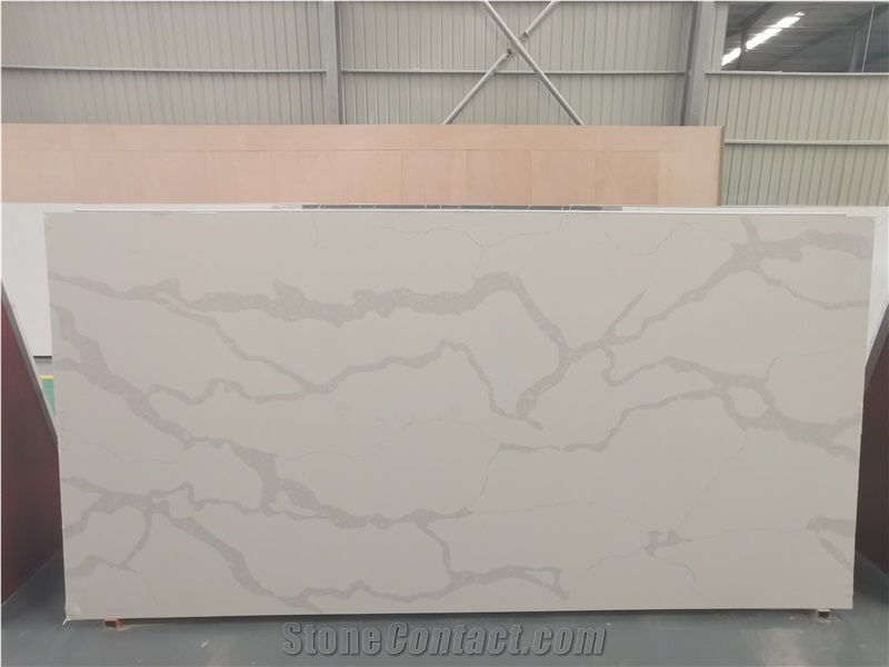 Bianco Calacatta Artificial Quartz for Floor Tile