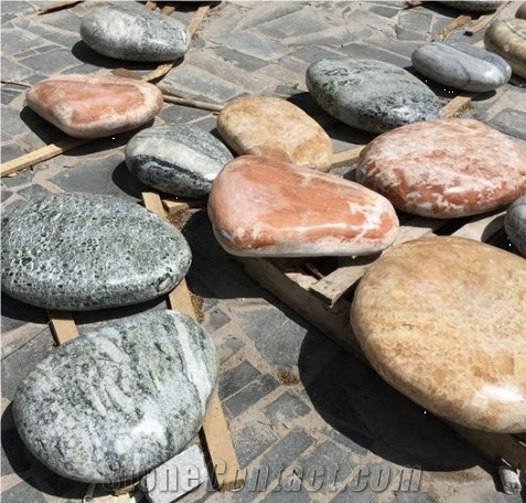 Natural Huge Pebbles Big Size River Stone Step