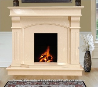 Nature Stone Beige Marble Lowes Fireplace