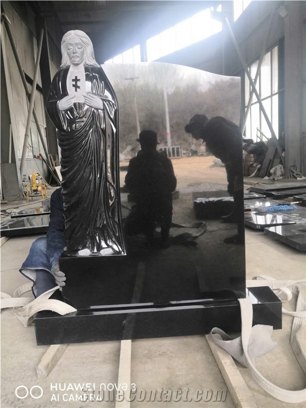 Shanxi Black Granite Monument Factory Sell Direct
