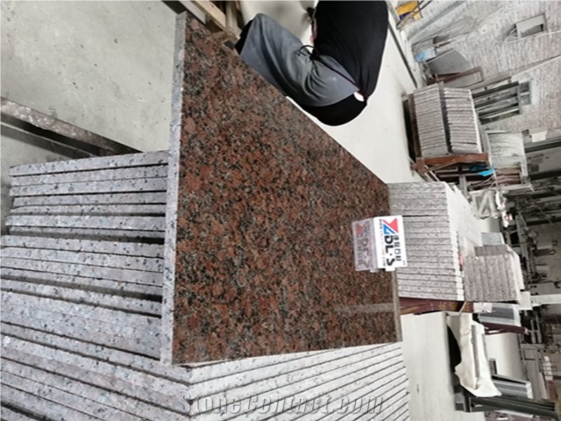 Carmen Red Granite Flooring Installation Tiles