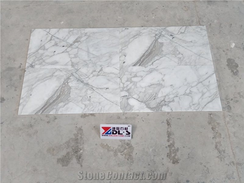 China Arabescato White Marble Flooring Wall Tiles