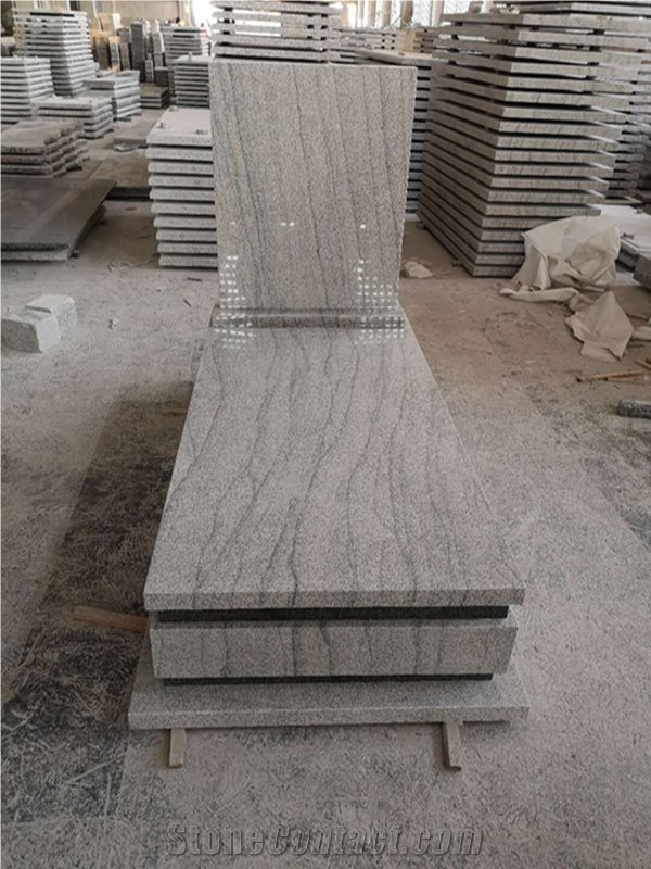 China Viscont White Granite Western Gravestone