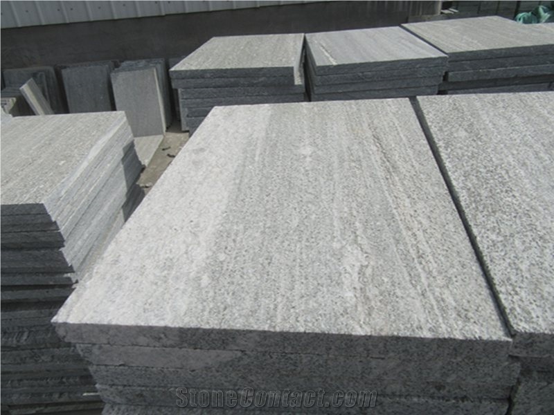 Flamed Mountain Grey Granite Tiles Wall Cladding