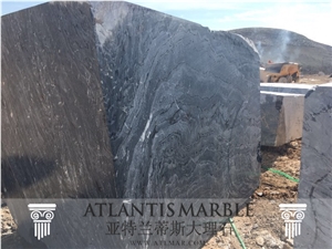 Turkish Marble Block & Slab Export / Black Silk