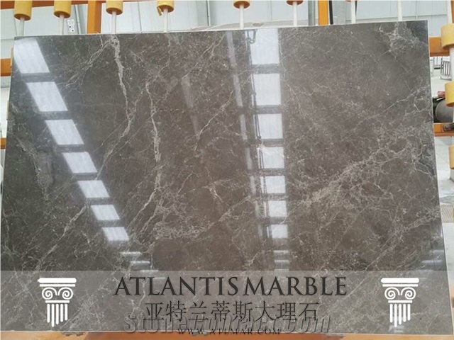 Turkish Marble Cut - Size Slab Export Aimashi Grey