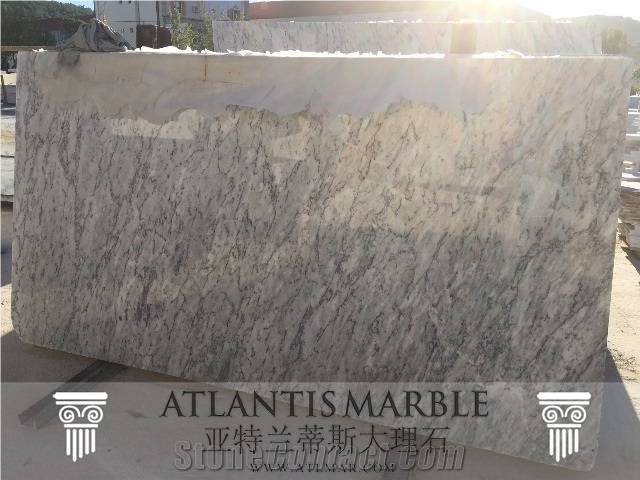 Turkish Marble Cut - Size Slab Export Galaxy White