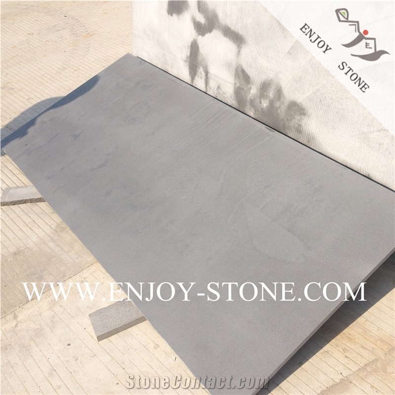 Honed Grey Andesite Slabs and Wall Cladding Paving