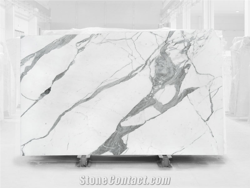 Statuario Carrara White Marble Slabs & Tiles