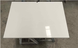 Artificial Pure White Quartz Table Tops for Hotel
