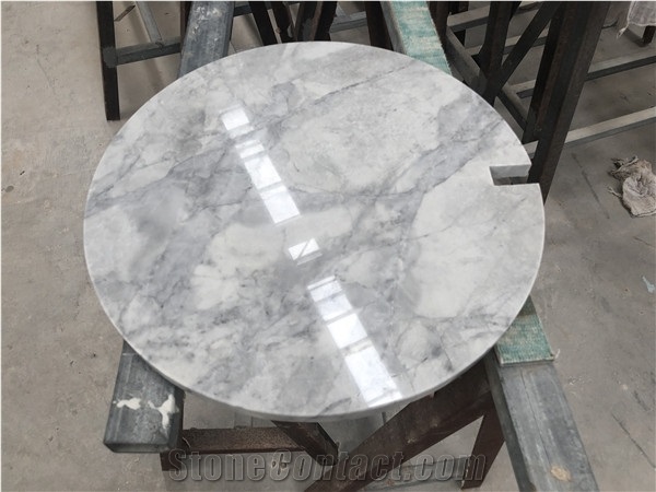 Beauty Calacatta Grey Marble Coffe Table Top