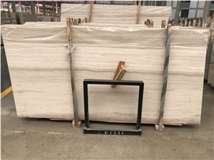Cheap Serpeggiante White Wooden Marble Honed Slabs
