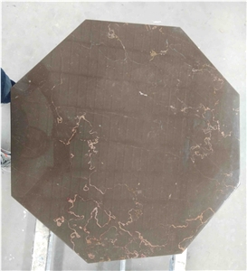 China Affordable Coffee Brown Marble Table Tops