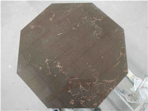 China Affordable Coffee Brown Marble Table Tops