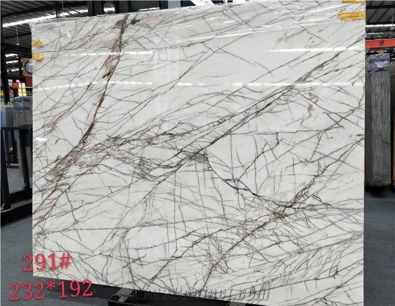 Cedar White Marble Polished Slabs Floor Tile