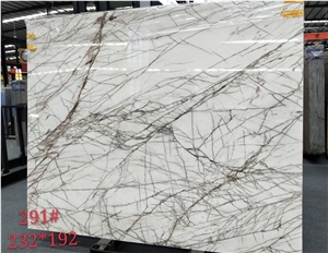 Cedar White Marble Polished Slabs Floor Tile
